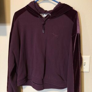 Victoria Secret PINK Velour Crop Top sweatshirt